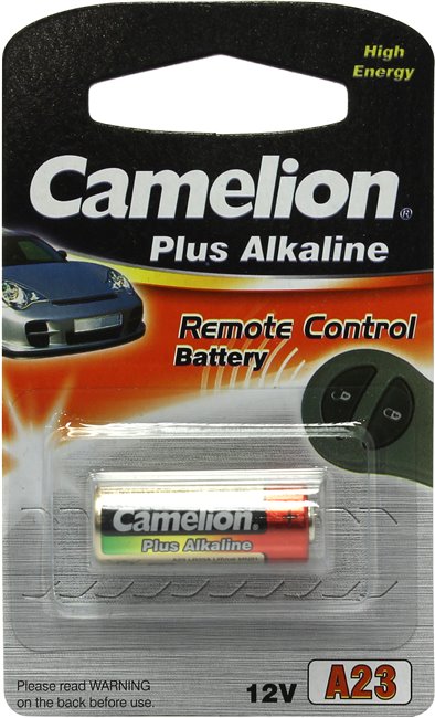 ﻿Батарейка алкалиновая для сигнализации тип A23 12В 1шт CamelionPlus Alkaline
