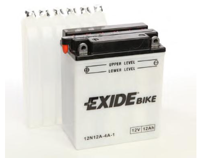 Аккумулятор для мототехники EXIDE BIKE 12V 12AH 110A (JIS) 136x91x146