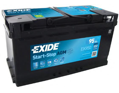 Аккумулятор EXIDE Start-Stop Agm 12V 95Ah 850A 353х175х190