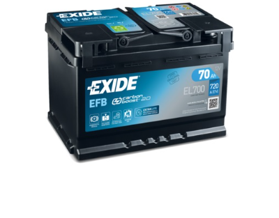 Аккумулятор EXIDE Start-Stop EFB 70Ач 630А 278x175x190