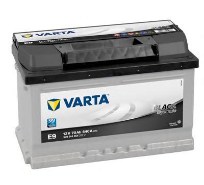 Аккумулятор VARTA Black Dynamic 70 А/ч 570144 низк ОБР  E9 278x175x175 EN 640