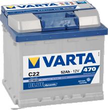 Аккумулятор VARTA Blue Dynamic 52 А/ч 552400 выс ОБР  C22 207x175x190 EN 470