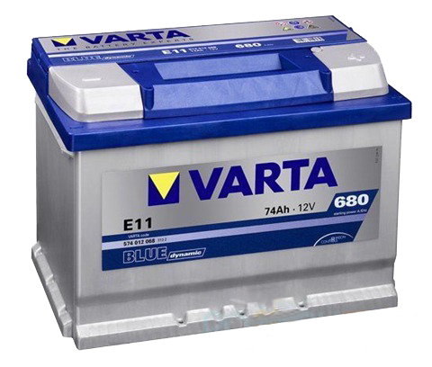 Аккумулятор VARTA Blue Dynamic 74 А/ч 574012 ОБР  E11 278x175x190 EN 680