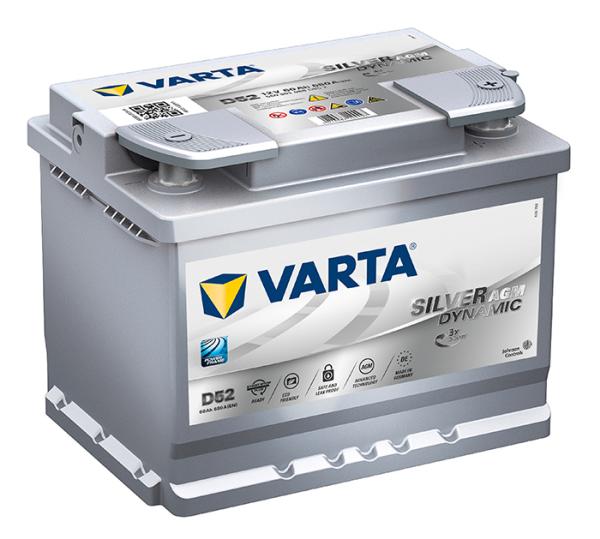 Аккумулятор VARTA SILVER AGM 60 А/ч 560901 ОБР  D52