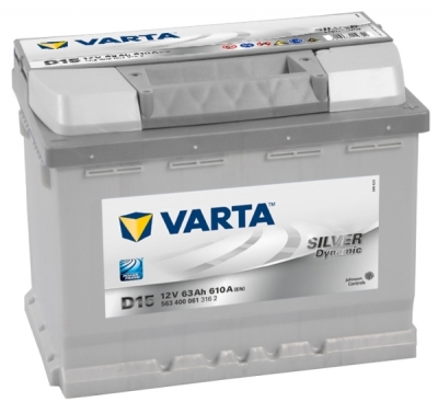 Аккумулятор VARTA Silver Dynamic 63 А/ч 563400 ОБР  D15 242x175x190 EN 610