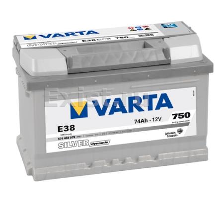 Аккумулятор VARTA Silver Dynamic 74 А/ч 574402 ОБР  E38 278x175x175 EN 750