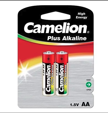Батарейка алкалиновая тип AA 1,5В 2шт Camelion Plus Alkaline LR6-BP2