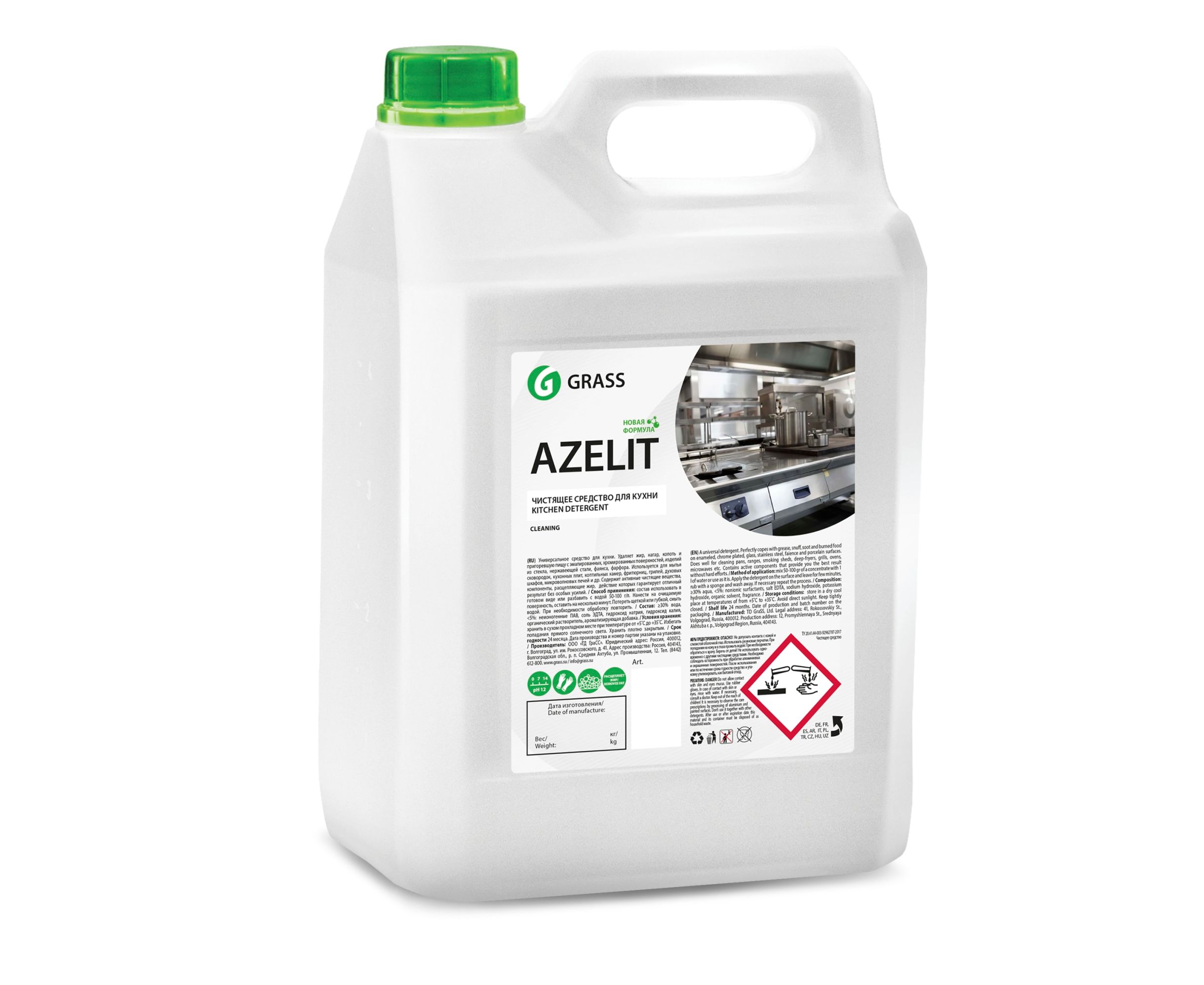 GRASS AZELIT Чистящее средство для кухни 5,6 л.