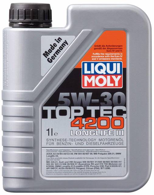 LM TOP TEC 4200 5W-30 1л(HC-синт.мотор.масло)