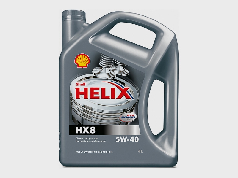 Shell Helix HX8 SAE5W-40 (серый) (4л)